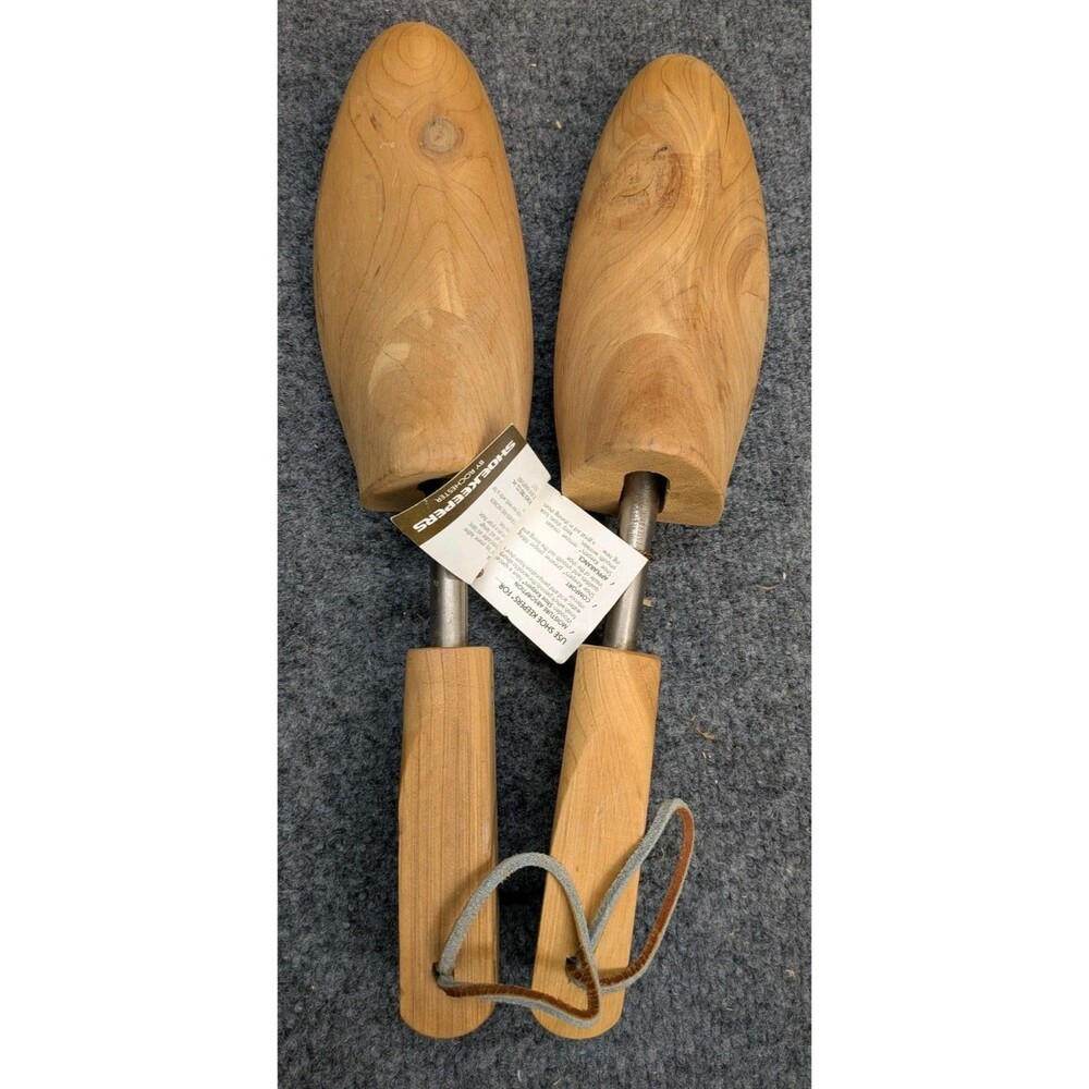 Vintage Rochester Shoe Keepers Wood Shoe Trees Large L Men’s Adjustable